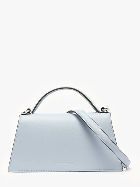 Cross Body Tas K Signature Leder Karl lagerfeld Blauw k signature A1W30458 ander zicht 4